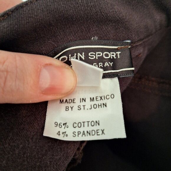 St. John Sport by Marie Gray Pants Jeans Size 10 - Picture 6 of 10